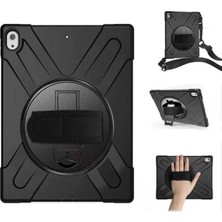 MUJGAN Constraın - iPad Pro 12.9 2018 (3.nesil) - ile Uyumlu ile Uyumlu Defender Tablet Silikon-Siyah