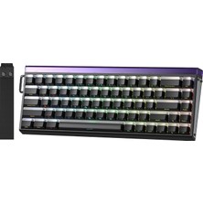 MUJGAN Aula Hero 68 He Manyetik Klavye Rapid Trigger Jade King Switch 8000Hz Rgb Neon Tkl Hot Swap Oyuncu Klavyesi Siyah