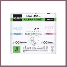 Bezos Natural Double Soft Bebek Bezi Ultra Paket 4 Beden 100 Adet Bzss