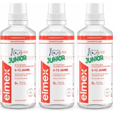 Elmex Junior 6-12 Yaş Çocuk Ağız Çalkalama Suyu 3 x 400 ml