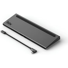 MUJGAN Bix BX12HB 11'i 1 USB C Hub, 4K Hdmı, Dp, Vga, Görüntü Aktarımı, 100W Pd, 3x USB 3.0 Girişi, 1 Gigabit Ethernet, Micro Sd/sd Girişi, 3,5 mm Jack. MacBook Pro Için Multiport Bağlantı Noktası.