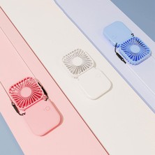 MUJGAN Dice&do Taşınabilir Boyun Fanı, USB Şarjlı, Ayarlanabilir Hızlı, 3 Renk Seçeneği (Asorti)
