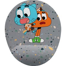 MUJGAN Iyi Fikirler Gumball ve Darwin Bilek Destekli Mouse Pad