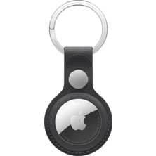 MUJGAN Apple Airtag Mikro Dokuma Anahtarlık - Siyah ​​​​​​​