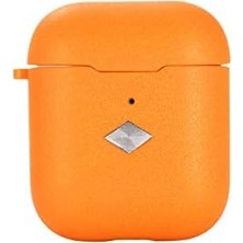 MUJGAN Zore Apple ile Uyumlu Airpods Airbag 19 Kılıf Turuncu