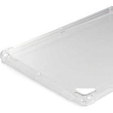 MUJGAN Constraın - iPad ile Uyumlu 9.7 2017 (5.nesil) Kılıf Sbt Tablet Nitro Anti Shock Silikon Kapak - Renksiz