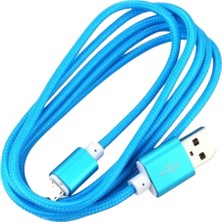 MUJGAN Buffer® 1.5 Metrelik Örgü Şeklinde Apple Iphone Ipad Data Şarj Kablosu