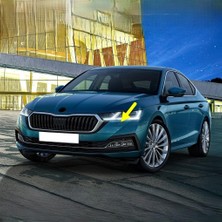 MUJGAN Sol Ön Far Yıkama Kapağı 5E3955109 Skoda Octavia 4 ile Uyumlu 2020-2024
