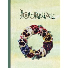 MUJGAN Journal: Pansy Theme - 8.5"x 11" Paperback Notebook With Calendar Date Header On 150 Lined Pages (Journal With Lined Pages And Dıy Calendar Date And Page Header)