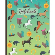 MUJGAN Notebook: Horse Racing & Equestrian Sport - Lined Notebook, Diary, Track, Log & Journal - Cute Gift For Kids, Teens, Men, Women Who Love Horse Riding (8" X10" 120 Pages)