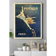 MUJGAN Postermanya (PSTER17640) Paris Phoebus Vintage Kanvas Tablo 30 x 40