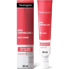 MUJGAN Neutrogena Sivilce Karşıtı ve Peeling Etkili Serum Aha Pha ve Salisilik Asit Içerikli Arındırıcı Yüz Serumu 30 ml