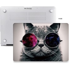 MUJGAN Mcstorey MacBook Air 13 Inç Kılıf A2337 M1 A2179 A1932 Uyumlu Mat Sert Kapak Uv Baskılı Kedi Desenli Koruyucu Hard Case Çizilme Önleyici Laptop Kılıfı Çok Renkli