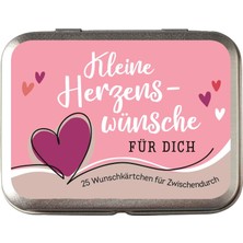 MUJGAN Metallbox Kleine Herzenswünsche Für Dich: 25 Wunschkärtchen Für Zwischendurch