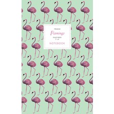 MUJGAN Flamingo Notebook - Ruled Pages - 5x8 - Premium: (Light Green Edition) Fun Notebook 96 Ruled/lined Pages (5x8 Inches / 12.7X20.3CM / Junior Legal Pad / Nearly A5)