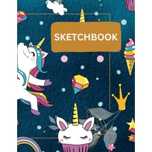 MUJGAN Unicorn Lovers Sketchbook: Draw And PAINT,110 Blank Pages,blank Sketchbook,sketchbook For Kids.