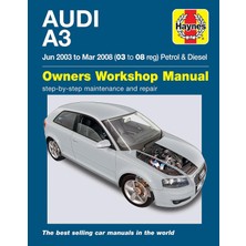 MUJGAN Audi A3 Petrol & Diesel (Jun 03 - Mar 08) Haynes Repair Manual