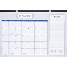 MUJGAN 2025 Classic Desk Pad And Wall Calendar (11 x 17) - (12-Month Calendar With 152 Bonus Stickers!)