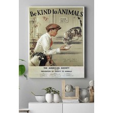 MUJGAN Postermanya (PSTER14958) Animals Vintage Kanvas Tablo 30 x 40