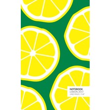 MUJGAN Notebook Lemon Zest: (Green Edition) Fun Notebook 96 Ruled/lined Pages (5x8 Inches / 12.7X20.3CM / Junior Legal Pad / Nearly A5)
