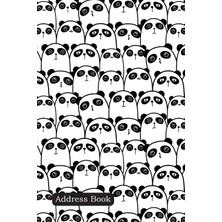 MUJGAN Address Book: Include Alphabetical Index With Cute Panda Pattern Cover