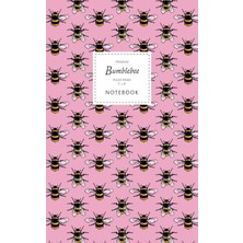 MUJGAN Bumblebee Notebook - Ruled Pages - 5x8 - Premium: (Pink Edition) Fun Notebook 96 Ruled/lined Pages (5x8 Inches / 12.7X20.3CM / Junior Legal Pad / Nearly A5)