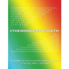 MUJGAN Wonders Of Math Graph Paper Notebook 1 cm Squares 120 Pages: 8.5 x 11 Inch Notebook With Rainbow Cover, Graph Paper Notebook With One Centimeter ... Sums, Composition Notebook Or Even Journal