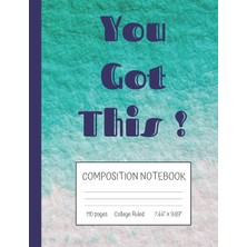 MUJGAN You This Composition Notebook: Inspirational Quote College Ruled Notebook (7.44" x 9.69")