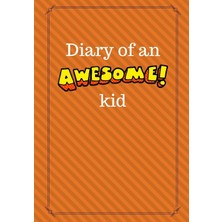 MUJGAN Diary Of An Awesome Kid: Children's Creative Journal, 100 Pages, Basketball Orange Pinstripes (Diary Of An Awesome Kid Journals)