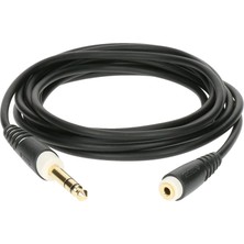 MUJGAN Klotz AS-EX60600 Kulaklık Uzatması 6,3 mm Jak/3,5 mm Jak Soketi 6 M