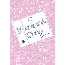 MUJGAN Homework Diary: Pink Two Page Weekly Planner For College Or School | Track Subjects, Description And Due Date | Great Way For Students To Get Organised