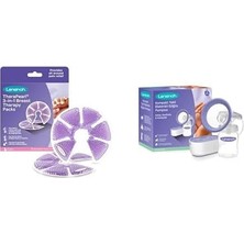 MUJGAN Lansinoh Kompakt Tekli Elektrikli Göğüs Pompası + Sıcak - Soğuk Göğüs Terapisi Pedleri