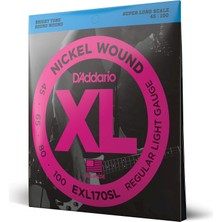 MUJGAN D'addario EXL170SL Bas Gitar Tel Seti , Xl, 45-100, Super Long Scale,