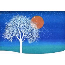 MUJGAN Winter Tree Deluxe Boxed Holiday Cards (20 Cards, 21 Self-Sealing Envelopes)