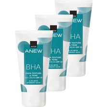 MUJGAN Avon Anew Bha Cilt Tonu Görünümünü Düzgünleştiren Gündüz Kremi Spf 35 50 Ml. Üçlü Set