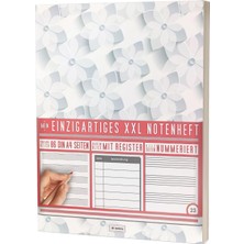 MUJGAN Mein Notenheft / 86 Seiten, 44 Blätter, 12 Systeme / Mit Register Und Seitenzahlen / PR301 „blumenmuster“ / Dın A4 Soft Cover