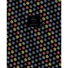 MUJGAN Flower Notebook - Ruled Pages - 8X10 - Premium: (Dark Summer Edition) Fun Notebook 192 Ruled/lined Pages (8X10 Inches / 20.3X25.4 cm / Large Jotter)