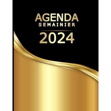 MUJGAN Agenda Semainier 2024: Planner De Bureau Grand Format (A4) 2 Pages Par Semaine - Avec Planification Mensuelle Pour Usage Personnel Et Professionnel (French Edition)