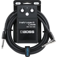 MUJGAN Boss BIC-10A-BK Düz/l Uçlu 3m Enstrüman Kablosu