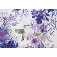 MUJGAN Note Card Hummingbird