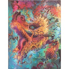 MUJGAN Humming Dragon Ultra Unlined Hardcover Journal, 144PG, 120GSM By Paperblanks (Android Jones Collection)