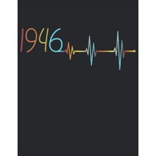 MUJGAN 101 Mandalas - Malbuch Ekg Herzschlag Jahrgang 1946 Baujahr Heartbeat: Lustiges Retro Geburtstag Design Frequenz - A4 (8,5X11) - 101 Seiten - ... - Entspannen - Anti Stress - Zum Ausmalen