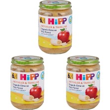 MUJGAN Hipp Organik Elma ve Muz Püresi 190 gr 1 Paket(1 x 190 G) 3lü Paket