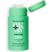 MUJGAN Revolution Skin, Pore Player Clarifying Toner, Salisilik Asitli Arındırıcı Yüz Toneri, Yumuşak Peeling, Vegan ve Hayvanlar Üzerinde Denenmemiştir, 150 ml