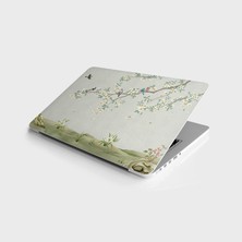 MUJGAN Laptop Sticker Bilgisayar Notebook Pc Kaplama Etiketi 3D Ağaç Kuşlar