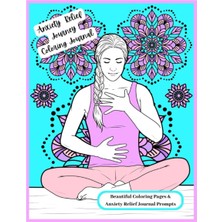 MUJGAN Anxiety Relief Coloring Journal - Anxiety, Stress And Mental Health Journal Workbook