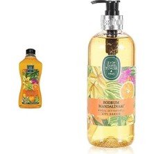 MUJGAN Eyüp Sabri Tuncer Bodrum Mandalinası Doğal Zeytinyağlı Sıvı Sabun 1500 ml ve 500 ml