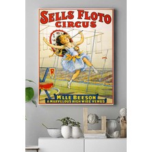 MUJGAN Postermanya (PSTER17806) Sells Floto Circus Vintage Kanvas Tablo 50 x 70