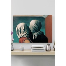 MUJGAN Postermanya (PSTER20207) The Lovers - Aşıklar - Rene Magritte Sanatsal Poster 50 x 70