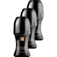 MUJGAN Avon Black Suede Erkek Rollon 50 Ml. Üçlü Set